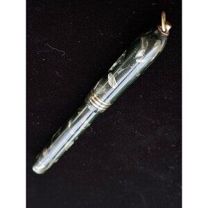 Antique Whitney Fountain Pen Cleveland Ohio Black Gray Ribbon Pen Whitney Safety
